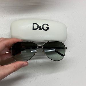 Dolce and Gabbana Aviator Sunglasses with Case